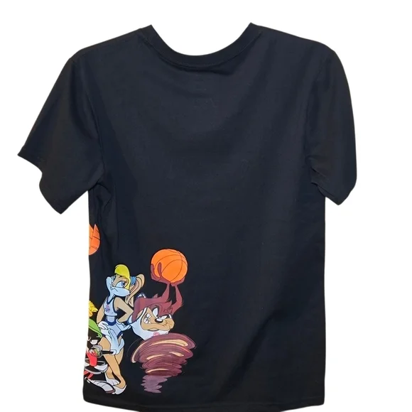 Looney Tunes Space Jam by FREEZE Black Short Sleeved T-Shirt Unisex Size Large - Picture 2 of 8